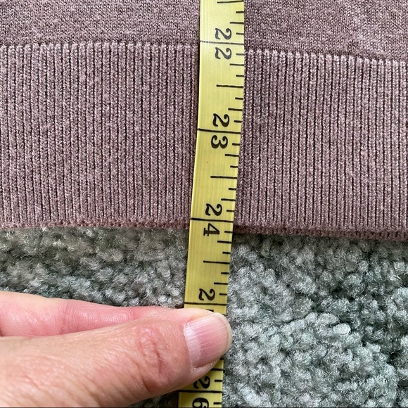 GAP Rosy Light Brownish Pink Sweater, Skinny Arms, Drop Shoulder, V-Neck, XS - Picture 10 of 10